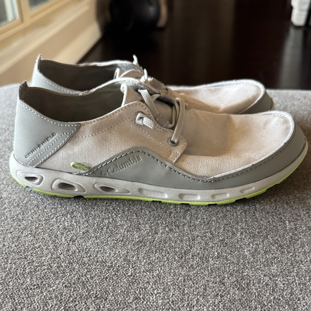 Columbia Light Gray Canvas Slip on Shoes - Picture 6 of 11